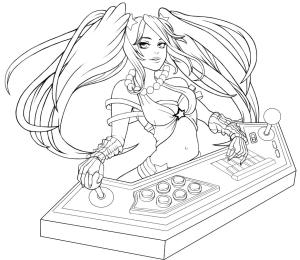 League Of Legends boyama sayfası,  coloring page, Arcade Sona, 