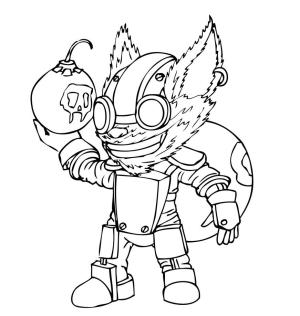 League Of Legends boyama sayfası,  coloring page, Ziggs, 