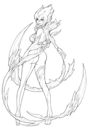 League Of Legends boyama sayfası,  coloring page, Evelyn, 