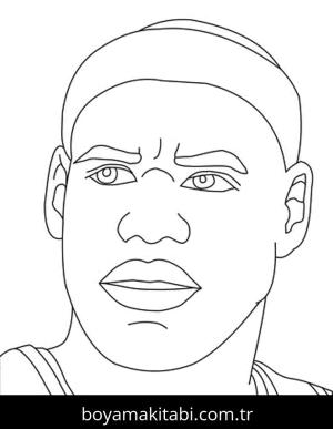 LeBron James boyama sayfası – sevimli karakter, sanatsal çalışma