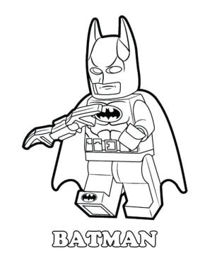 Lego Batman boyama sayfası,  coloring page, Batarang Tutan Lego Batman, 