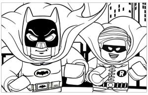 Lego Batman boyama sayfası,  coloring page, Lego Batman ve Robin, 