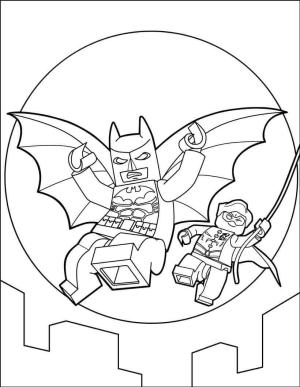 Lego Batman boyama sayfası,  coloring page, Lego Batman ve Robin 1, 