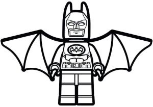 Lego Batman boyama sayfası,  coloring page, Lego Batman Uçan, 