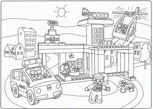 Lego City boyama sayfası,  coloring page, Lego Şehir Polisi, 