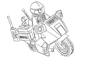 Lego City boyama sayfası,  coloring page, Polis Lego Şehri, 