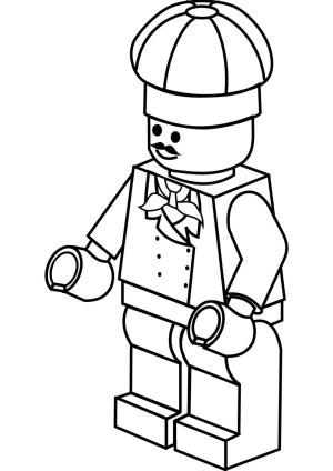 Lego City boyama sayfası,  coloring page, Lego Şefi, 