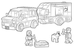 Lego City boyama sayfası,  coloring page, Lego Şehri 1, 