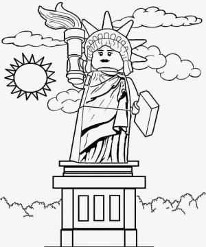 Lego City boyama sayfası,  coloring page, Lego Şehri Özgürlük Heykeli, 