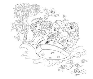 Lego Friends boyama sayfası,  coloring page, Lego Friends Kurtarma, 