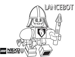 Lego Nexo Knights boyama sayfası,  coloring page, Lego Nexo Knights’tan Lancebot, 