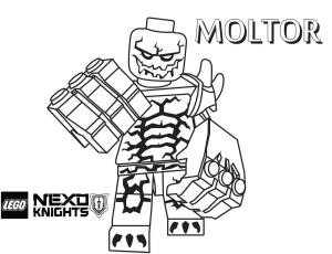 Lego Nexo Knights boyama sayfası,  coloring page, Lego Nexo Knights’tan Moltor, 