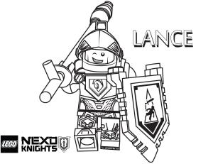 Lego Nexo Knights boyama sayfası,  coloring page, Lance Nexo Knights, 