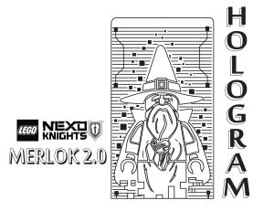 Lego Nexo Knights boyama sayfası,  coloring page, Lego Nexo Knights’tan hologram, 