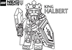 Lego Nexo Knights boyama sayfası,  coloring page, Lego Nexo Knights’tan Kral Halbert, 