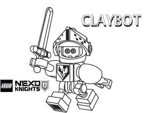 Lego Nexo Knights boyama sayfası,  coloring page, Lego Nexo Knights’tan Claybot, 