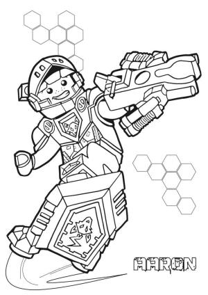 Lego Nexo Knights boyama sayfası,  coloring page, Lego Nexo Şövalyeleri Aaron, 