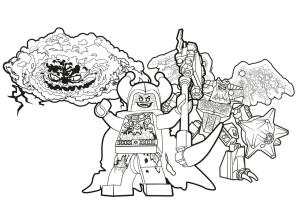 Lego Nexo Knights boyama sayfası,  coloring page, Lego Nexo Şövalyeleri Kötülüğü, 