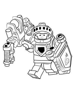 Lego Nexo Knights boyama sayfası,  coloring page, Lego Nexo Knights’tan Aaron Fox, 