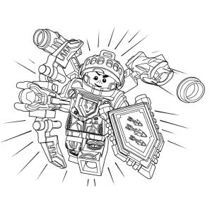 Lego Nexo Knights boyama sayfası,  coloring page, Lego Nexo Knights’ta Aaron, 