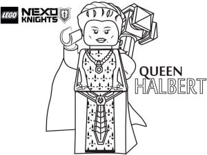 Lego Nexo Knights boyama sayfası,  coloring page, Lego Nexo Knights’tan Kraliçe Halbert, 