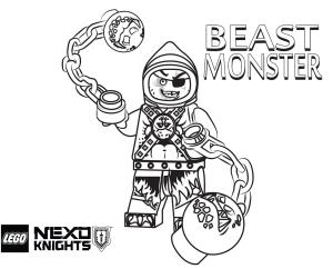 Lego Nexo Knights boyama sayfası,  coloring page, Beast Monster, 