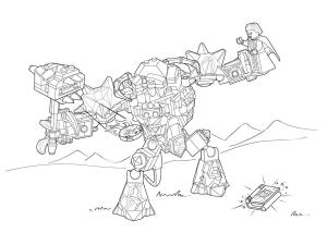 Lego Nexo Knights boyama sayfası,  coloring page, Lego Nexo Şövalyeleri Çocuklar İçin Ücretsiz, 