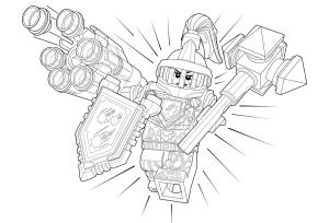 Lego Nexo Knights boyama sayfası,  coloring page, Lego Nexo Şövalyeleri Macy, 