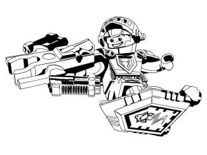 Lego Nexo Knights boyama sayfası,  coloring page, Lego Nexo Knights’tan Aaron, 