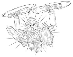 Lego Nexo Knights boyama sayfası,  coloring page, Lego Nexo Şövalyeleri Kil, 