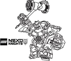 Lego Nexo Knights boyama sayfası,  coloring page, Lego Nexo Knights’tan Burnize, 