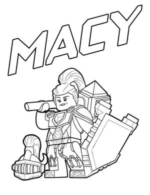 Lego Nexo Knights boyama sayfası,  coloring page, Lego Nexo Knights’ta Macy, 