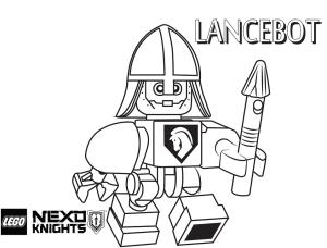 Lego Nexo Knights boyama sayfası,  coloring page, Lancebot from Nexo Knights, 