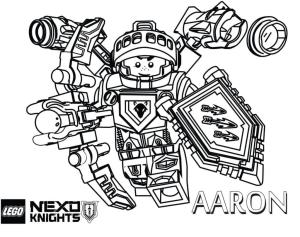 Lego Nexo Knights boyama sayfası,  coloring page, Aaron Lego Nexo Şövalyeleri, 