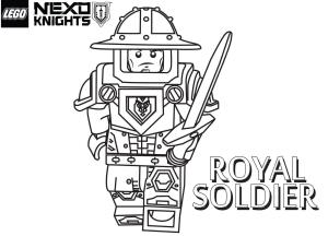 Lego Nexo Knights boyama sayfası,  coloring page, Lego Nexo Knights’tan Kraliyet Askeri, 