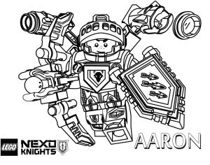 Lego Nexo Knights boyama sayfası,  coloring page, Aaron Knight, 