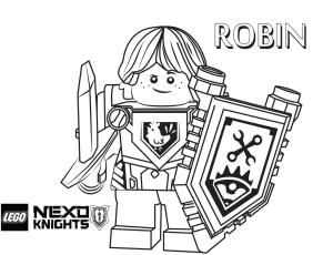 Lego Nexo Knights boyama sayfası,  coloring page, Lego Nexo Knights’tan Robin, 