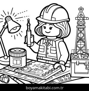 Lego Ninjago boyama sayfası,  coloring page, yuvarlak hatlı, kreatif, çerçeveli