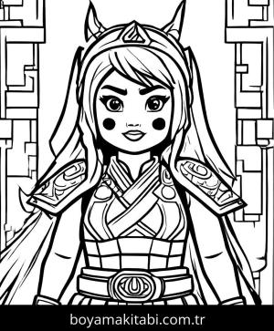 Lego Ninjago boyama sayfası,  coloring page, sevimli, şekilli, mutlu