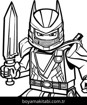 Lego Ninjago boyama sayfası,  coloring page, kolay, kolay, şirin