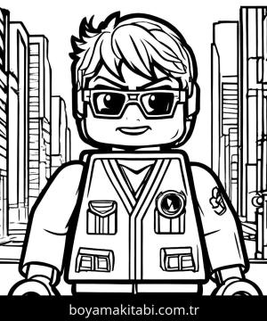Lego Ninjago boyama sayfası,  coloring page, komik, masalsı, tatlı