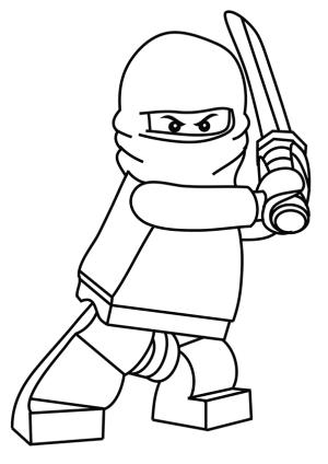 Lego Ninjago boyama sayfası,  coloring page, Maskeli Küçük Ninja, 