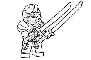 Lego Ninjago boyama sayfası,  coloring page, Kötü Yeşil Ninja, 