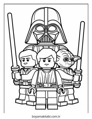 Lego boyama sayfası – yaratıcılığı geliştirir, keyifli zaman