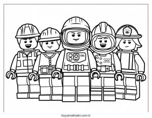 Lego boyama sayfası – kolay boyama, eğitici aktivite