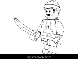 Lego boyama sayfası – sevimli karakter, sanatsal çalışma