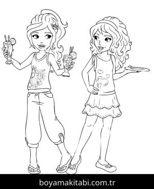 Lego boyama sayfası – sevimli karakter, sanatsal çalışma