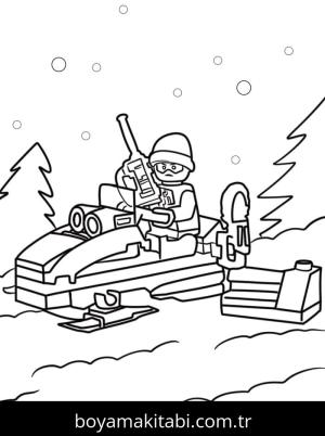 Lego boyama sayfası – renkli çizimler, okul öncesi