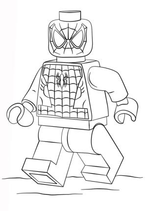 Lego boyama sayfası,  coloring page, Lego Örümcek Adam, 