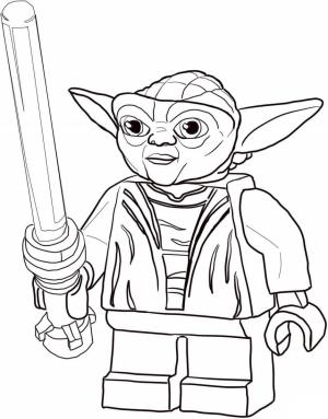 Lego boyama sayfası,  coloring page, Lego Yoda, 